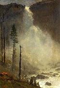 Albert Bierstadt Nevada Falls painting